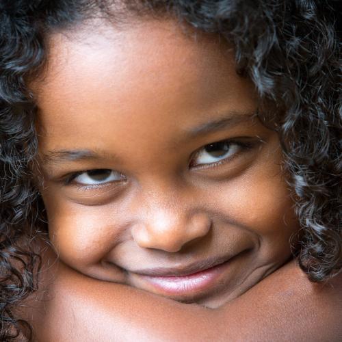 Photographie de portrait d'une petite fille