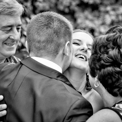 Photo d'un famille lors d'un mariage en Normandie