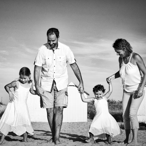 Photo de famille portrait en extérieur à Caen