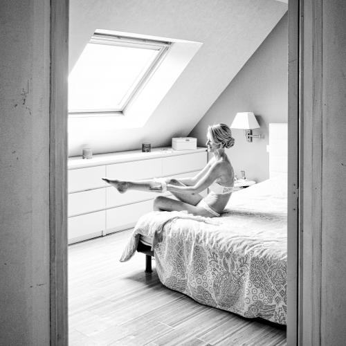 Photo de mariage boudoir préparatifs à Caen