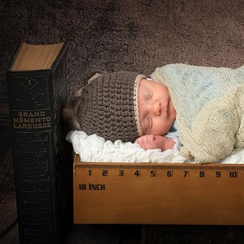 Photo portrait de bébé en train de dormir