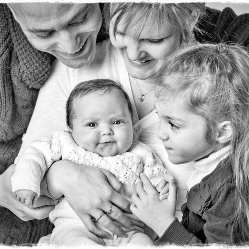 Photo de famille portrait en studio à Caen